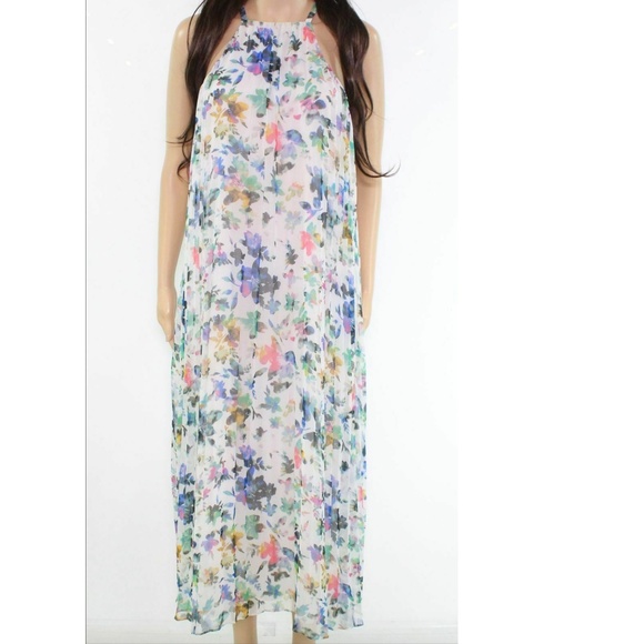 Likely Floral Chester Pleated Chiffon Maxi Dress - Picture 2 of 3